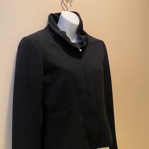 Theory Black Black Ruffle Jacket